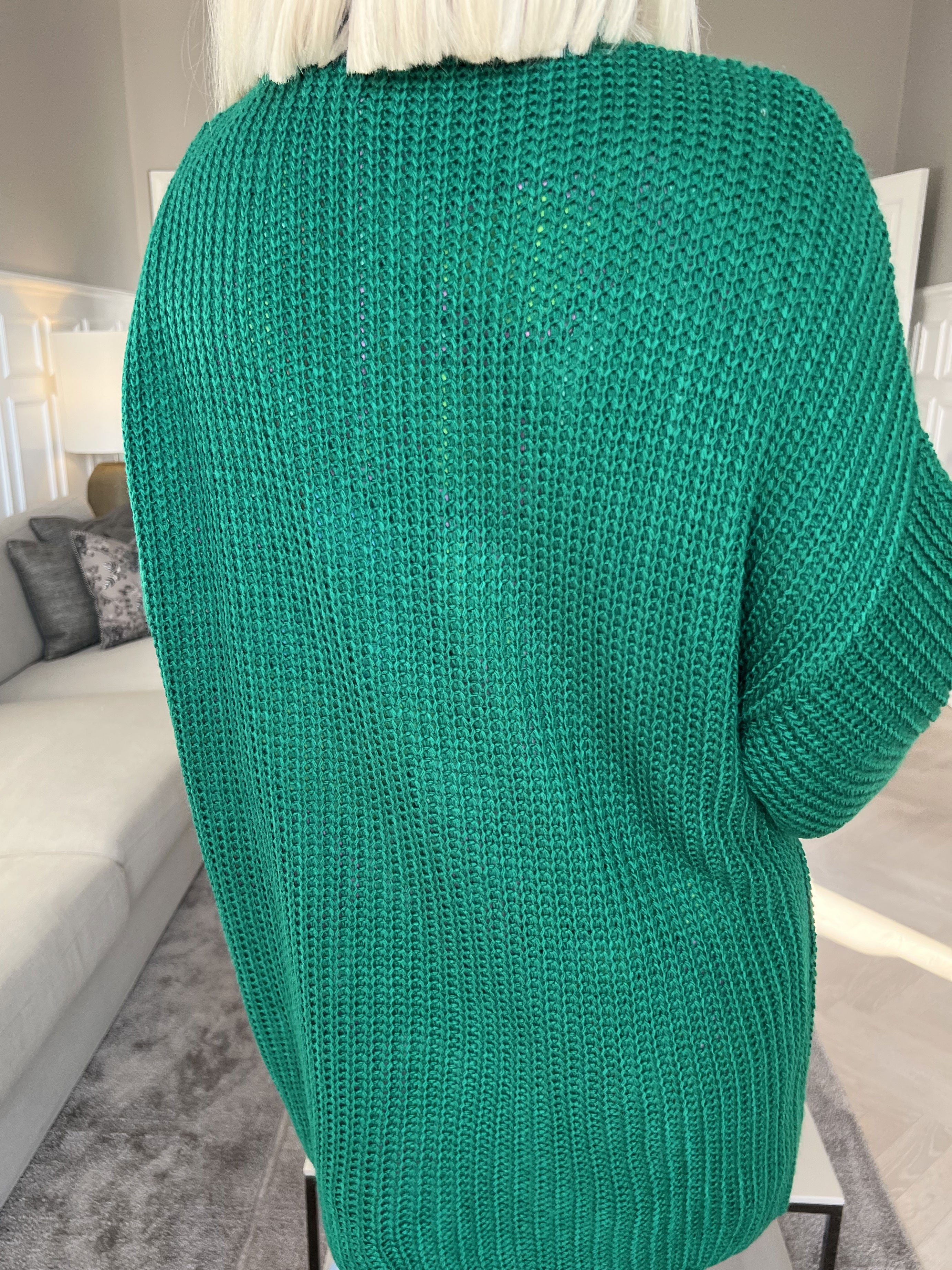 Sally Short - Sød strik cardigan med ballonærmer